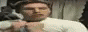 a button that has Jerma from jerma985 tearing open his shirt to reveal a caution symbol, then fades blue to a screen that says be careful what you say online