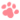 a small pink pawprint