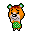 a pixel Pudge from Animal Crossing